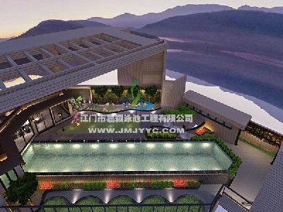 中山利和廣場45樓空中室內恒溫游泳池